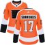 Adidas Philadelphia Flyers #17 Wayne Simmonds Orange Home Authentic Womens Stitched NHL Jersey