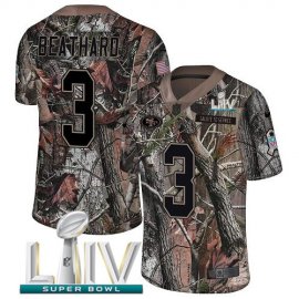 Nike San Francisco 49ers #3 C.J. Beathard Camo Super Bowl LIV 2020 Youth Stitched NFL Limited Rush Realtree Jersey