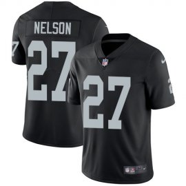 Nike Las Vegas Raiders #27 Reggie Nelson Black Team Color Mens Stitched NFL Vapor Untouchable Limited Jersey