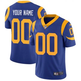 Nike Los Angeles Rams Customized Royal Blue Alternate Stitched Vapor Untouchable Limited Mens NFL Jersey