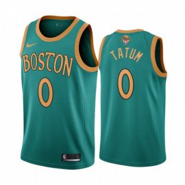 Nike Boston Celtics #0 Jayson Tatum Green Youth 2022 NBA Finals City Edition Jersey Youth