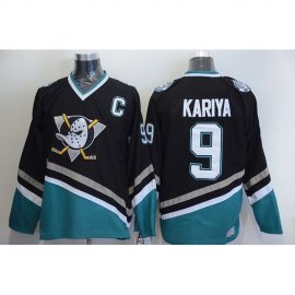 Anaheim Ducks #9 Paul Kariya Black CCM Throwback Stitched NHL Jersey