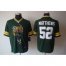 Nike Green Bay Packers #52 Clay Matthews Green Team Color Mens Stitched NFL Helmet Tri-Blend Limited Jersey