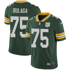 Nike Green Bay Packers #75 Bryan Bulaga Green Team Color Mens 100th Season Stitched NFL Vapor Untouchable Limited Jersey