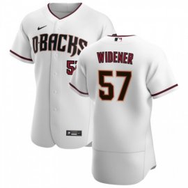 Arizona Diamondbacks #57 Taylor Widener Mens Nike White Crimson Authentic Home Team MLB Jersey