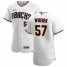 Arizona Diamondbacks #57 Taylor Widener Mens Nike White Crimson Authentic Home Team MLB Jersey