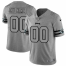 Philadelphia Eagles Custom Mens Nike Gray Gridiron II Vapor Untouchable Limited NFL Jersey