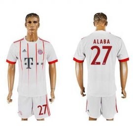 Bayern Munchen #27 Alaba Sec Away Soccer Club Jersey