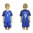 France #9 Giroud Home Kid Soccer Country Jersey