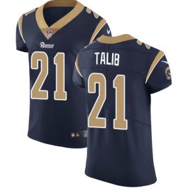 Nike Los Angeles Rams #21 Aqib Talib Navy Blue Team Color Mens Stitched NFL Vapor Untouchable Elite Jersey