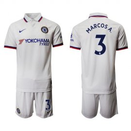 Chelsea #3 Marcos A. Away Soccer Club Jersey