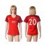 Womens Portugal #20 Deco Home Soccer Country Jersey