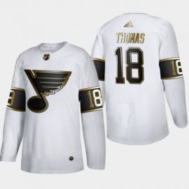 St. Louis Blues #18 Robert Thomas Mens Adidas White Golden Edition Limited Stitched NHL Jersey