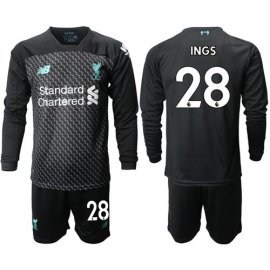 Liverpool #28 Ings Third Long Sleeves Soccer Club Jersey