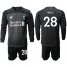 Liverpool #28 Ings Third Long Sleeves Soccer Club Jersey