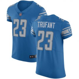 Nike Detroit Lions #23 Desmond Trufant Blue Team Color Mens Stitched NFL Vapor Untouchable Elite Jersey