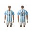 Argentina #16 Ro Jo Home Soccer Country Jersey
