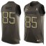 Nike Los Angeles Chargers #85 Antonio Gates Green Mens Stitched NFL Limited Salute To Service Tank Top Jersey