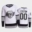 Adidas Kings Custom Mens 2021-22 Alternate Authentic NHL Jersey – White