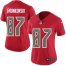 Nike Tampa Bay Buccaneers #87 Rob Gronkowski Red Womens Stitched NFL Limited Rush Jersey