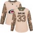 Adidas Carolina Hurricanes #33 Scott Darling Camo Authentic 2017 Veterans Day Womens Stitched NHL Jersey
