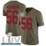 Nike San Francisco 49ers #56 Kwon Alexander Olive Super Bowl LIV 2020 Mens Stitched NFL Limited 2017 Salute To Service Jersey