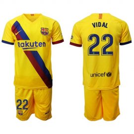 Barcelona #22 Vidal Away Soccer Club Jersey