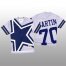 NFL Dallas Cowboys #70 Zack Martin White Mens Mitchell & Nell Big Face Fashion Limited NFL Jersey
