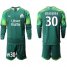 Marseille #30 Mandanda Army Green Goalkeeper Long Sleeves Soccer Club Jersey