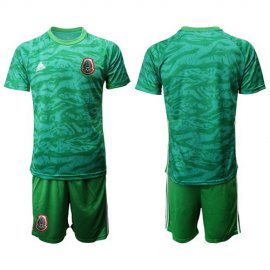 Mexico Blank Green Goalkeeper Soccer Country Jersey