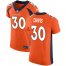 Nike Denver Broncos #30 Terrell Davis Orange Team Color Mens Stitched NFL Vapor Untouchable Elite Jersey