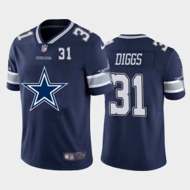 Dallas Cowboys #31 Trevon Diggs Navy Blue Mens Nike Big Team Logo Player Vapor Limited NFL Jersey