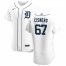 Detroit Tigers #67 Jose Cisnero Mens Nike White Home 2020 Authentic Player MLB Jersey