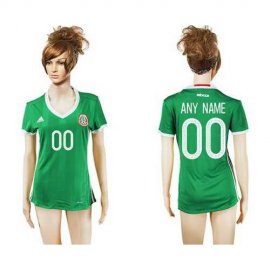 Womens Mexico Personalized Home Soccer Country Jersey