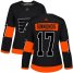Adidas Philadelphia Flyers #17 Wayne Simmonds Black Alternate Authentic Womens Stitched NHL Jersey
