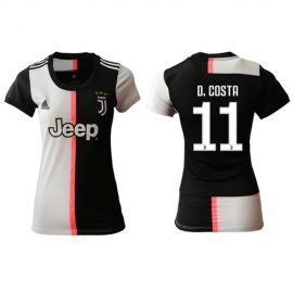 Womens Juventus #11 D.Costa Home Soccer Club Jersey