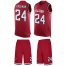 Nike Atlanta Falcons #24 Devonta Freeman Red Team Color Mens Stitched NFL Limited Tank Top Suit Jersey