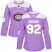 Adidas Montreal Canadiens #92 Jonathan Drouin Purple Authentic Fights Cancer Womens Stitched NHL Jersey