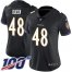 Nike Baltimore Ravens #48 Patrick Queen Black Alternate Womens Stitched NFL 100th Season Vapor Untouchable Limited Jersey