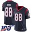 Nike Houston Texans #88 Jordan Akins Navy Blue Team Color Mens Stitched NFL 100th Season Vapor Untouchable Limited Jersey