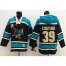 San Jose Sharks #39 Logan Couture Black Sawyer Hooded Sweatshirt Stitched NHL Jersey
