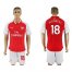 Arsenal #18 Monreal Home Soccer Club Jersey