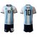 Argentina #10 Messi Home Soccer Country Jersey