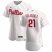 Philadelphia Phillies #21 Vince Velasquez Mens Nike White Home 2020 Authentic Player MLB Jersey
