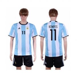 Argentina #11 Kempes Home Soccer Country Jersey