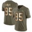 Nike Denver Broncos #95 Derek Wolfe Olive/Gold Mens Stitched NFL Limited 2017 Salute To Service Jersey