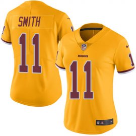Nike Washington Football Team #11 Alex Smith Gold Womens Stitched NFL Limited Rush Jersey