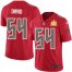Nike Tampa Bay Buccaneers #54 Lavonte David Red Mens Super Bowl LV Champions Patch Stitched NFL Limited Rush Jersey