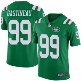 Nike New York Jets #99 Mark Gastineau Green Mens Stitched NFL Limited Rush Jersey