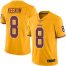 Nike Washington Football Team #8 Case Keenum Gold Mens Stitched NFL Limited Rush Jersey